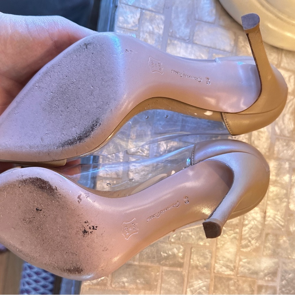Gianvito Rossi Nude PVC Leather Pumps - Picture 5 of 12